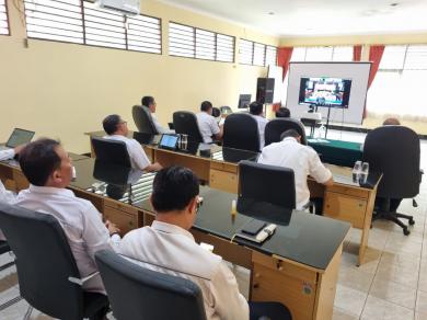 Kegiatan Bimbingan Teknis Assesor Zona Integritas secara Daring oleh Dirjen Badilmiltun